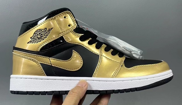 Air Jordan Retro 1 Grade AAA Black Gold B